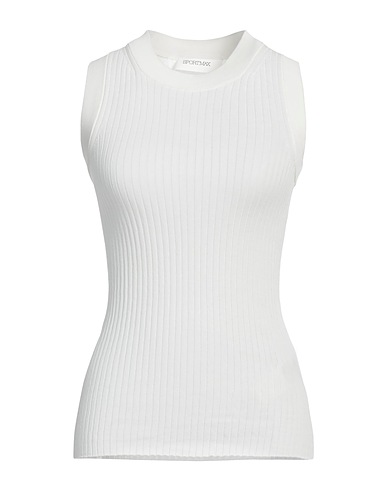 SPORTMAX Maglia Gilet Bianco 100% Cotone