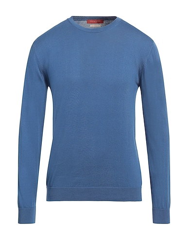 DANIELE FIESOLI Jumper Navy blue 100% Cotton