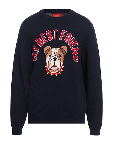 SOCKS BURGER AND FRIES Jumper Midnight blue 50% Wool, 30% Polyamide, 20% Acrylic