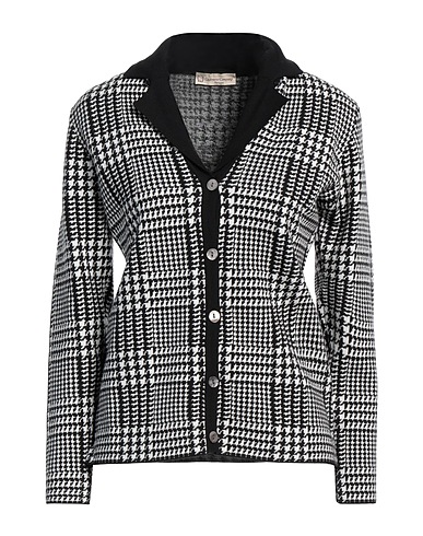 CASHMERE COMPANY Cardigan Black 50% Wool, 30% Cashmere, 15% Nylon, 5% Elastane