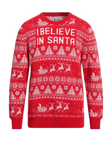 MC2 SAINT BARTH Jumper Red 40% Wool, 30% Viscose, 20% Polyamide, 10% Cashmere