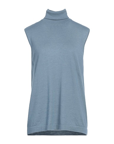 FABIANA FILIPPI Cashmere jumper Pastel blue 70% Cashmere, 30% Silk
