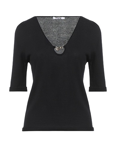 VIVETTA Jumper Black 80% Cotton, 20% Silk