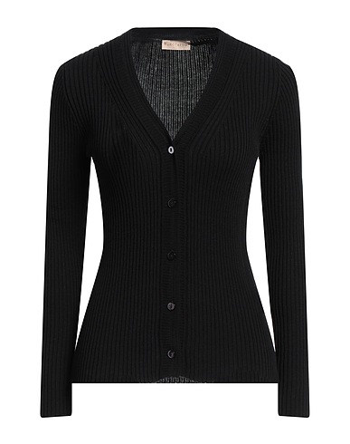 PUROTATTO Cardigan Black 100% Cotton