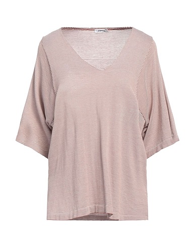 ASPESI Jumper Brown 85% Cotton, 10% Silk, 5% Linen