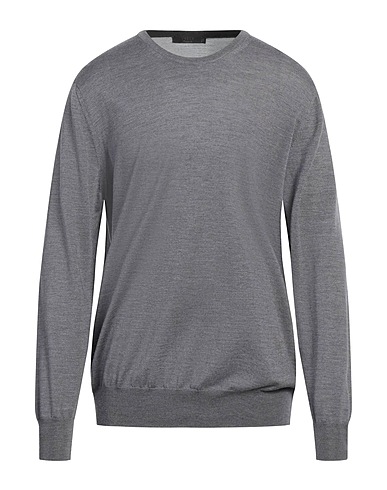 VNECK Pullover Gris 70% Laine, 30% Soie