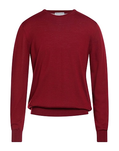 VNECK Sweater Burgundy 50% Virgin Wool, 50% Acrylic