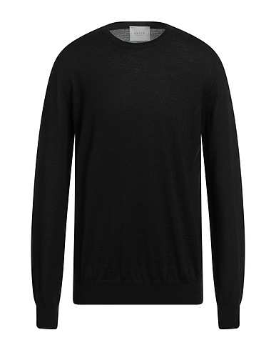 VNECK Sweater Black 50% Virgin Wool, 50% Acrylic