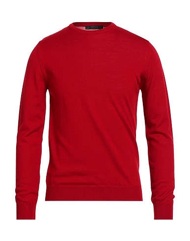 VNECK Pullover Rosso 50% Lana Vergine, 50% Acrilico