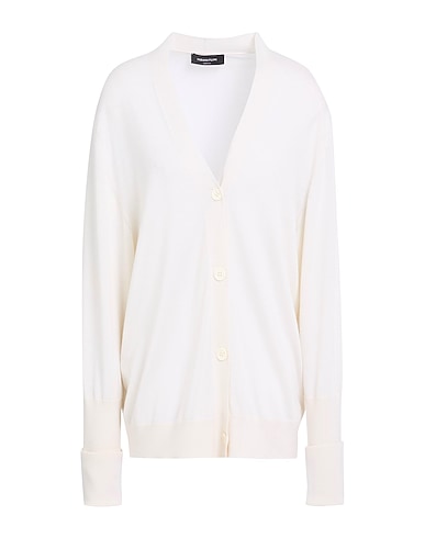FABIANA FILIPPI Cashmere jumper BIANCO 70% Cashmere, 30% Silk