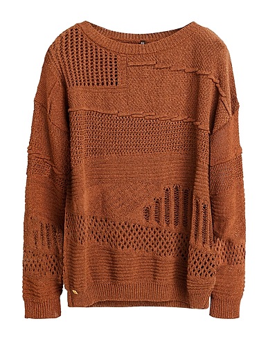 MANILA GRACE Pullover Marrone 55% Cotone, 45% Poliestere