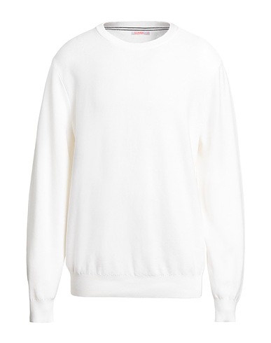 SUN 68 Pullover Bianco 100% Cotone