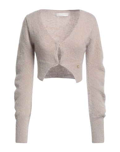 LOW CLASSIC Cardigan Taupe 74% Mohair wool, 25% Polyamide, 1% Elastane