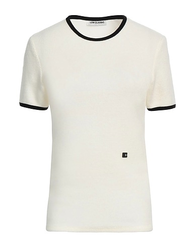 LOW CLASSIC Sweater Ivory 58% Wool, 27% Polyester, 15% Polyamide, Cotton
