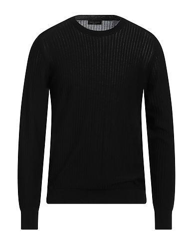 ROBERTO COLLINA Jumper Black 60% Cotton, 40% Viscose