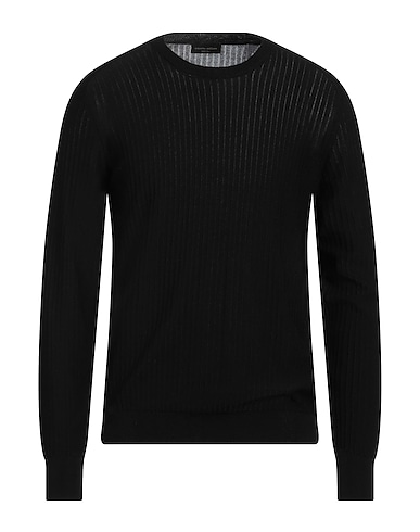 ROBERTO COLLINA Jumper NERO 60% Cotton, 40% Viscose