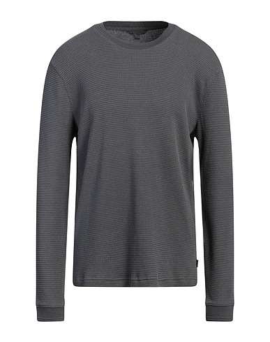 JOHN VARVATOS Jumper Grey 90% Pima Cotton, 9% Polyester, 1% Elastane