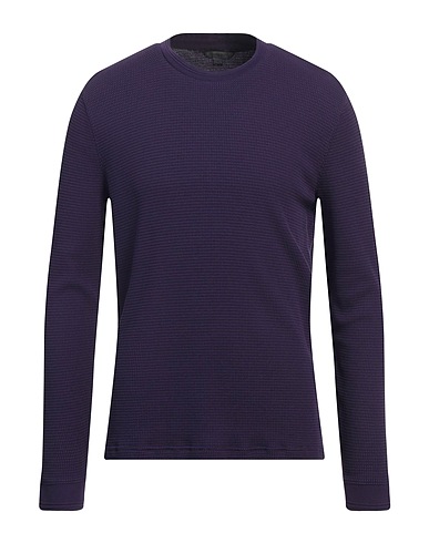 JOHN VARVATOS Pullover Viola 90% Cotone Pima, 9% Poliestere, 1% Elastan