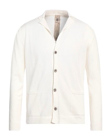 H953 Cardigan Avorio 100% Cotone
