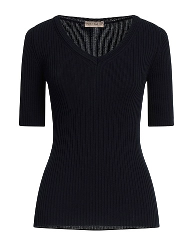 PUROTATTO Pullover Marineblau 100% Baumwolle