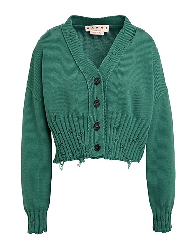 MARNI Cardigan Dark green 100% Cotton