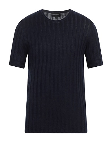 EMPORIO ARMANI Jumper Midnight blue 45% Acrylic, 35% Lyocell, 20% Wool