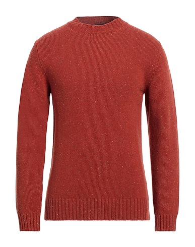 DANIELE FIESOLI Sweater Rust 100% Merino Wool