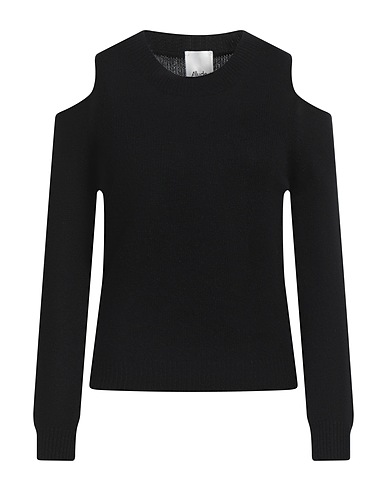ALLUDE Pullover Schwarz 70% Schurwolle, 30% Kaschmir