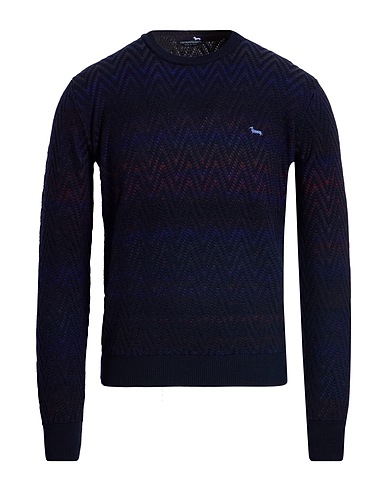 HARMONT & BLAINE Jumper Navy blue 75% Acrylic, 15% Wool, 10% Alpaca wool