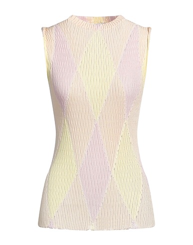 BURBERRY Jumper Pastel yellow 60% Cotton, 40% Silk