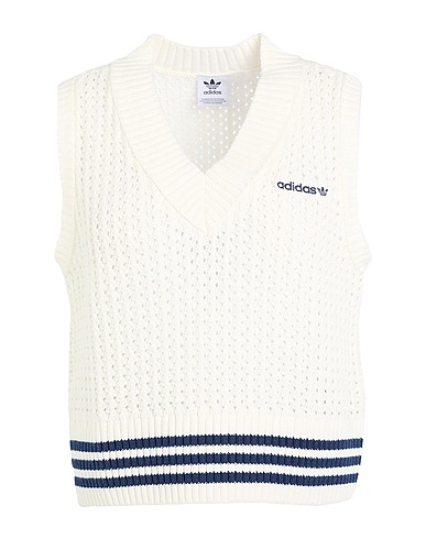 ADIDAS ORIGINALS Jumper KNIT VEST
 White 60% Cotton, 40% Acrylic