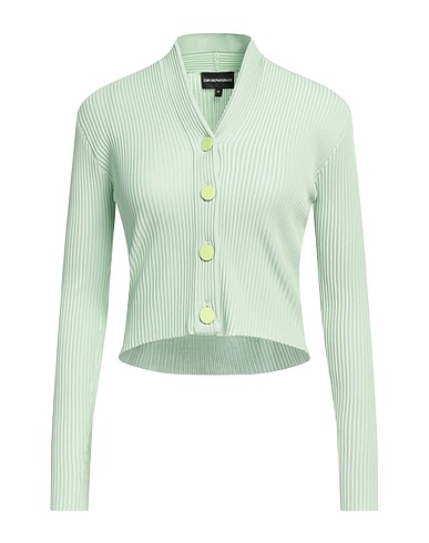 EMPORIO ARMANI Cardigan Light green 66% Polyester, 34% Viscose