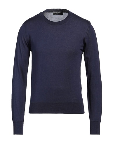 DOLCE&GABBANA Sweater Midnight blue 100% Silk
