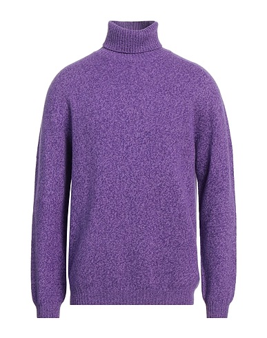 ZANIERI Polo neck Mauve 90% Merino Wool, 10% Cashmere