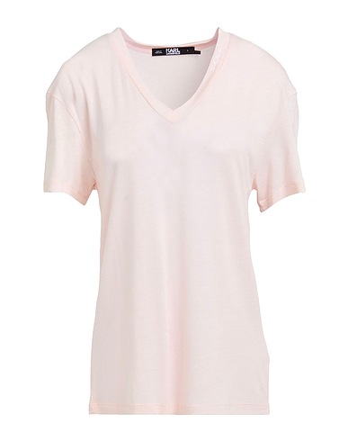 KARL LAGERFELD Jumper Light pink 70% Viscose, 30% Linen