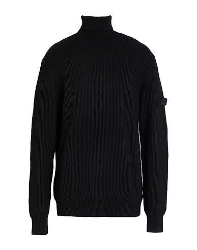 PEUTEREY Turtleneck Black 54% Polyester, 20% Polyamide, 20% Acrylic, 6% Wool