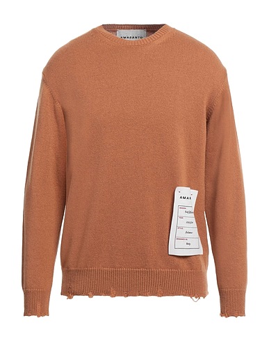 AMARANTO Maglia in Cachemire Cammello 100% Cachemire