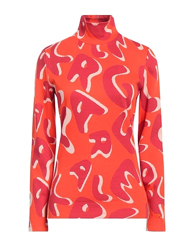 KARL LAGERFELD Turtleneck Orange 97% Cotton, 3% Elastane