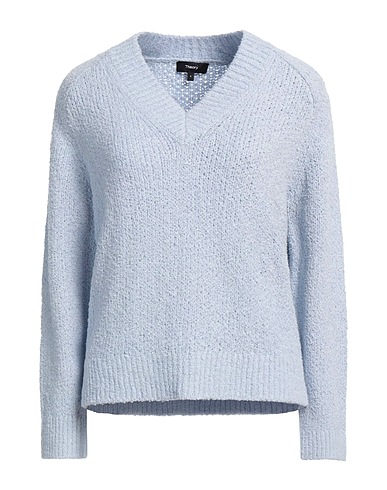 THEORY Jumper Pastel blue 49% Cotton, 25% Recycled nylon, 24% Linen, 2% Other Fibres