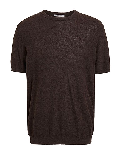 KANGRA Jumper Dark brown 75% Cotton, 25% Polyamide