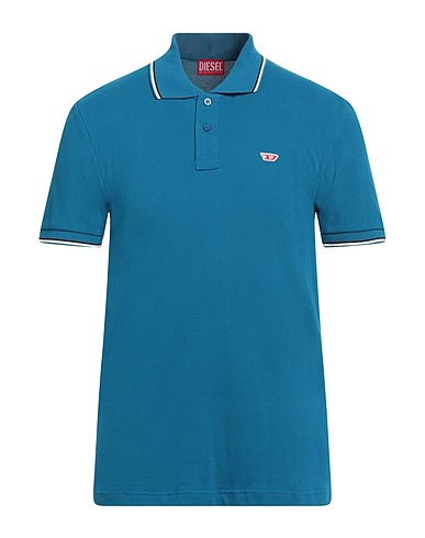 DIESEL Polo Azzurro 100% Cotone
