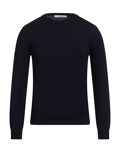 +39 MASQ Pullover Blu notte 100% Cotone