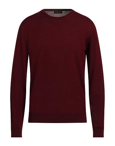 ROBERTO COLLINA Sweater Burgundy 100% Merino Wool