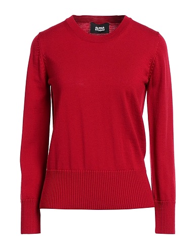 ALPHA STUDIO Pullover Rosso 100% Lana Merino