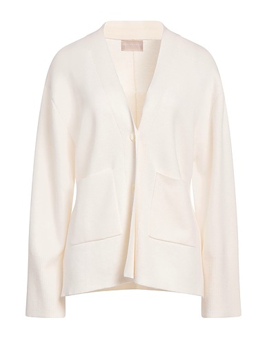 HEMISPHERE Cardigan Ivory 100% Merino Wool
