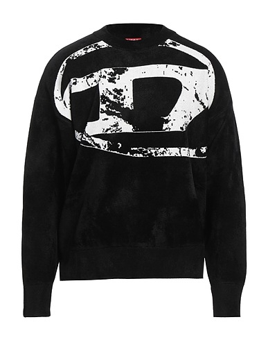 DIESEL Jumper Black 56% Rayon, 40% Nylon, 4% Polyester