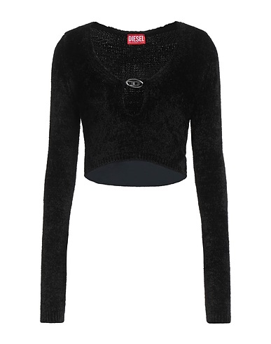DIESEL Jumper Black 72% Rayon, 28% Viscose