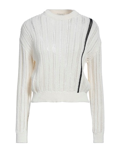 ALYSI Jumper Ivory 75% Cotton, 20% Polyester, 5% Other Fibres