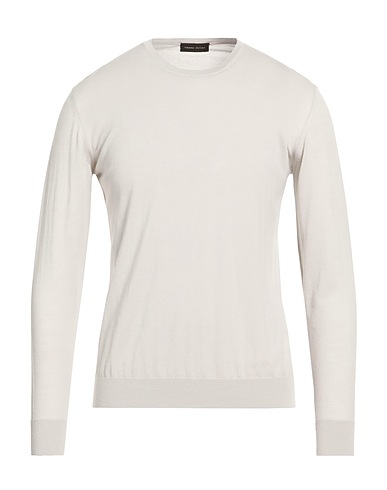 ROBERTO COLLINA Pullover Grigio chiaro 100% Lana Merino