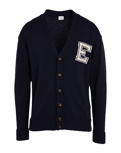 ELEVENTY Cardigan PLATINUM Midnight blue 100% Wool